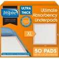 thumbnail image 1 of Inspire XL Super Absorbent Bed Pads for Chronic Incontinence 30 x 36 Ultra Thick 100 Grams | Chucks Disposable Underpads for Incontinence | Bed Pads Disposable Adult Elderly Care (50 Count), 1 of 7