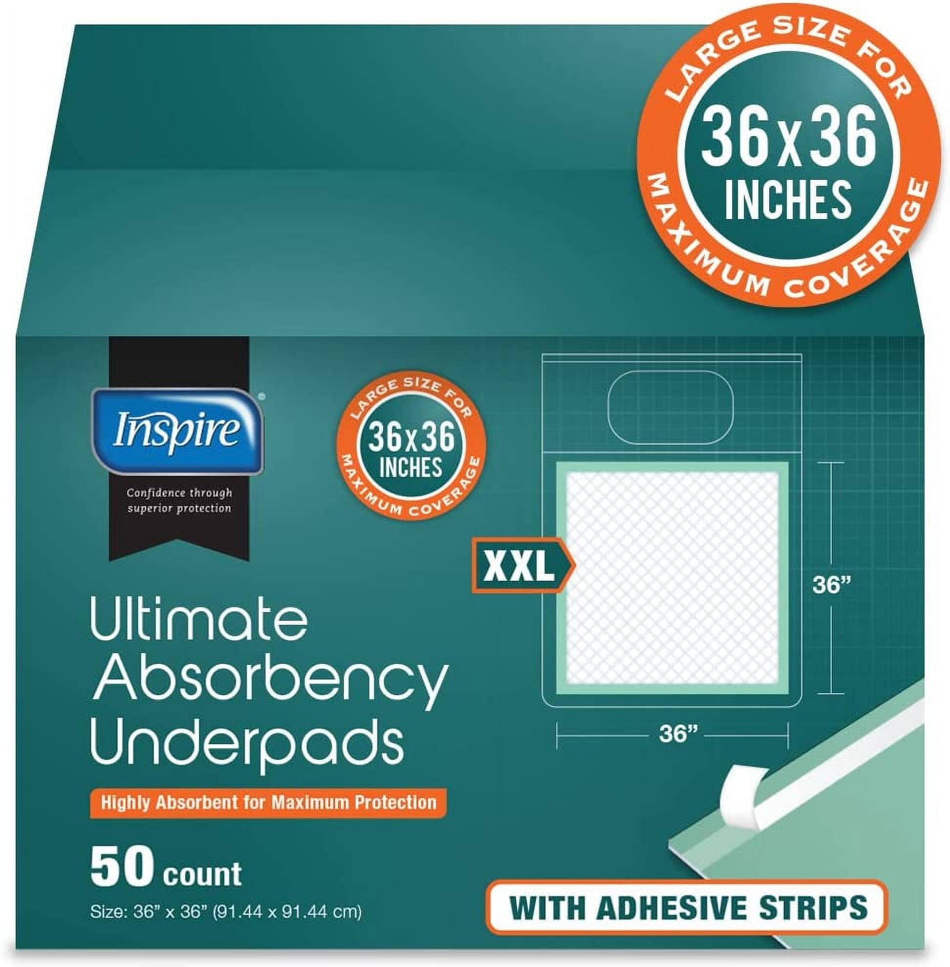 Bed Pads for Incontinence Disposable 30 x 36 [50-Count] Ultra