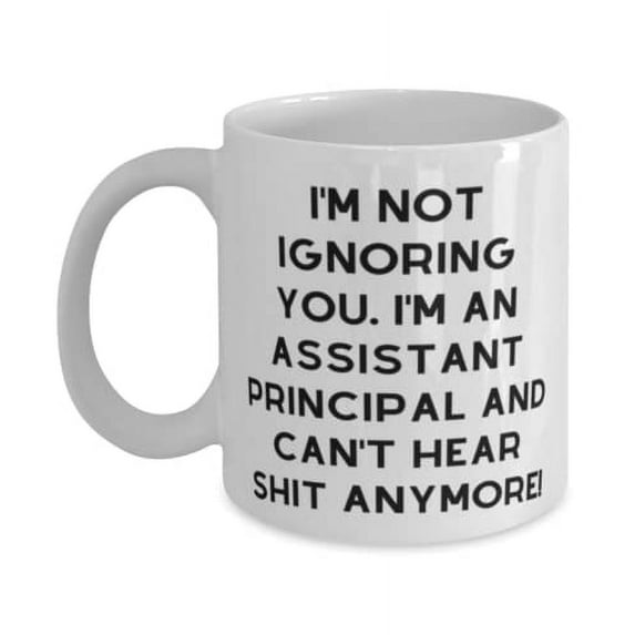 Inspire Assistant principal, I'm Not Ignoring You. I'm an Assistant Principal and Can't!, Gag Holiday 11oz Mug From Coworkers