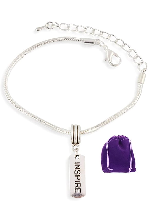 Inspire Bracelet | Snake Chain Charm Bracelet