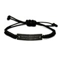 thumbnail image 1 of Inspire CPA Gifts, I Hate Being Badass but I'm a CPA So I Can't Help It, Holiday Black Rope Bracelet for CPA, 1 of 1