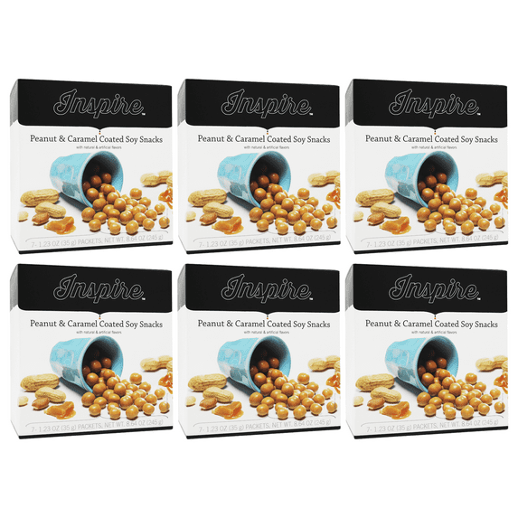 Inspire Peanut Soy Snacks by Bariatric Eating Size: 6-Pack