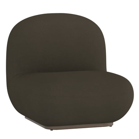 Inspire Contemporary Boucle Fabric Accent Chair Charcoal