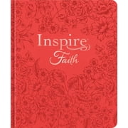 Inspire Faith Bible Nlt, Filament Enabled Hardcover Leatherlike, Coral Blooms The Bible for Coloring & Creative Journ, Hardcover