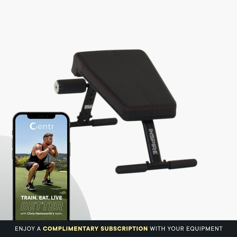 Inspire Fitness Compact Mini Ab Crunch Bench for Core Strengthening Abdominal Workouts Black Walmart