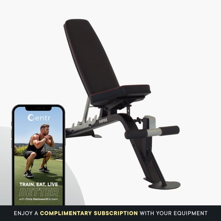 Inspire Fitness SCS Heavy-Duty Incline Decline Multi-Functional Weight Bench for Home Gym Strength Training, Black