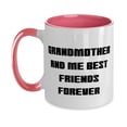 thumbnail image 1 of Inspire Grandmother Gifts, Grandmother And Me Best Friends, Grandmother Two Tone 11oz Mug From Granddaughter, Gifts For Grandma, Love, Gift ideas, Grandma mug, 1 of 2