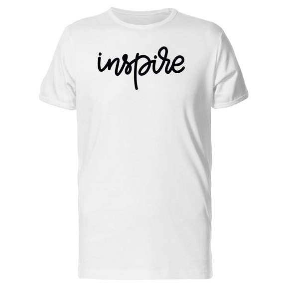 Inspire, Inspiration Swirl Quote Tee Men's -Image by Shutterstock