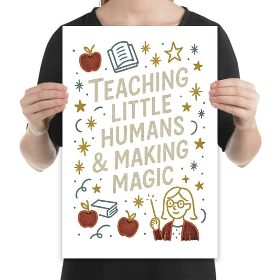 Inspire Little Learners Wall Art - Kids Room Decor - 13x19 Poster Print - Educational