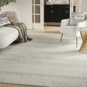 Inspire Me! Home Décor Elegance Abstract Beige Grey 9'3" x 12'9" Area Rug (9x13)
