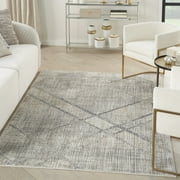 Inspire Me! Home Décor Iliana Modern Grey 5'3" x 7'3" Area Rug (5x7)