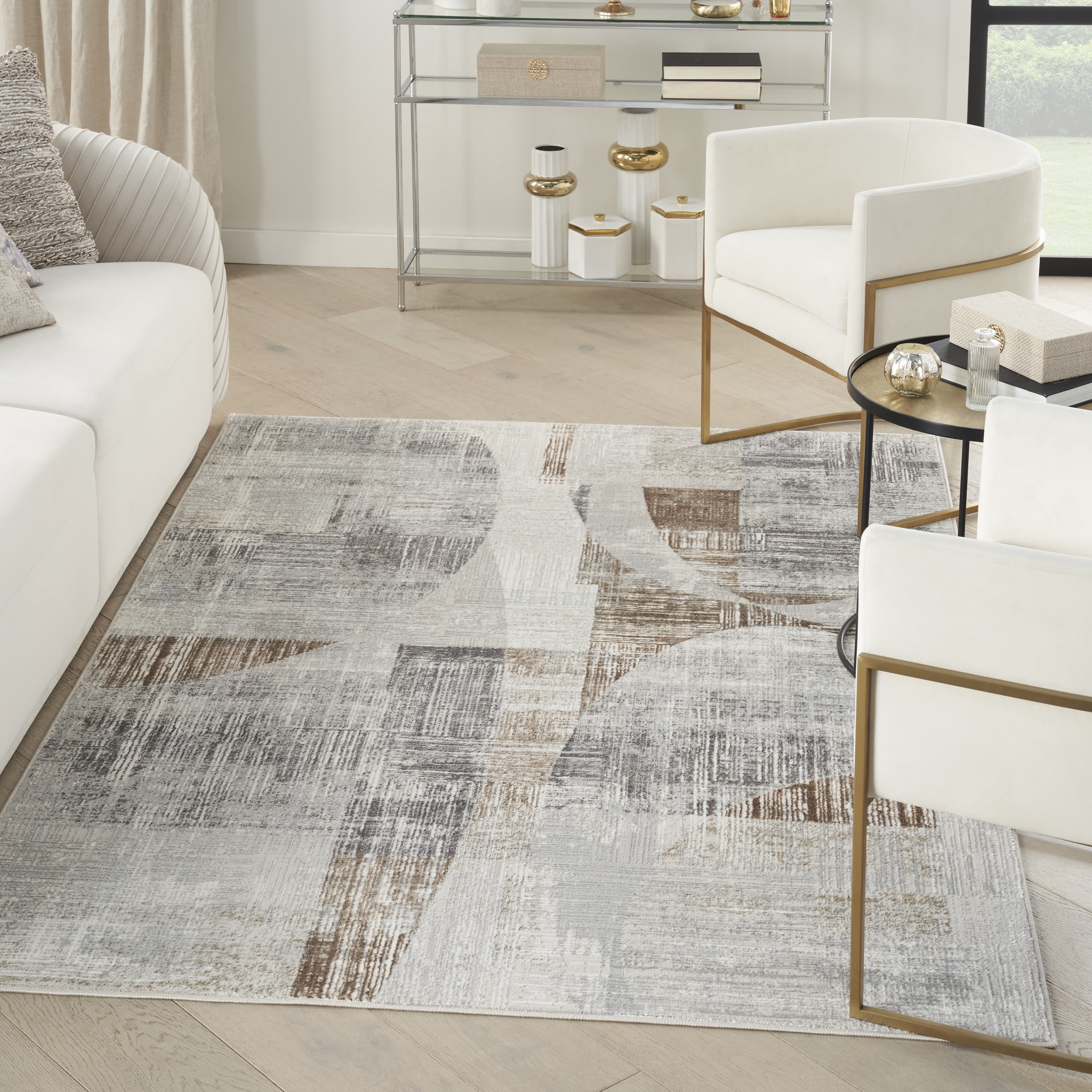 Inspire Me! Home Décor Iliana Modern Grey 7'10" x 9'10" Area Rug (8x10