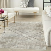 Inspire Me! Home Décor Iliana Modern Grey Mocha 5'3" x 7'3" Area Rug (5x7)