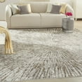 thumbnail image 1 of Inspire Me! Home Décor Metallic Abstract Grey Mocha 8' x 10' Area Rug, (8x10), 1 of 8
