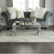 Inspire Me! Home Decor Elegance Modern Abstract Grey 5'3" x 7'3" Area Rug, (5' x 7')