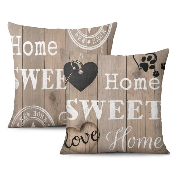 Inspire Modern Luxury with Blue Linen Throw Pillow Covers - 18x18 inch, Perfect for Outdoor, Sofa, Living Room, Set of 2 Decorative Cushions with Boho Farmhouse Style