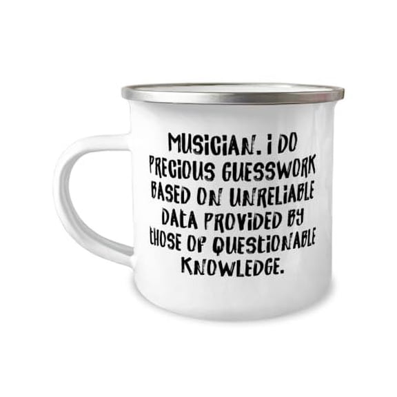 Inspire Musician Gifts, Musician. I Do Precious Guesswork Based, Fun Birthday 12oz Camper Mug Gifts For Friends From Coworkers, Gifts for music lovers, Music lover gifts, Gifts for musicians, Musical