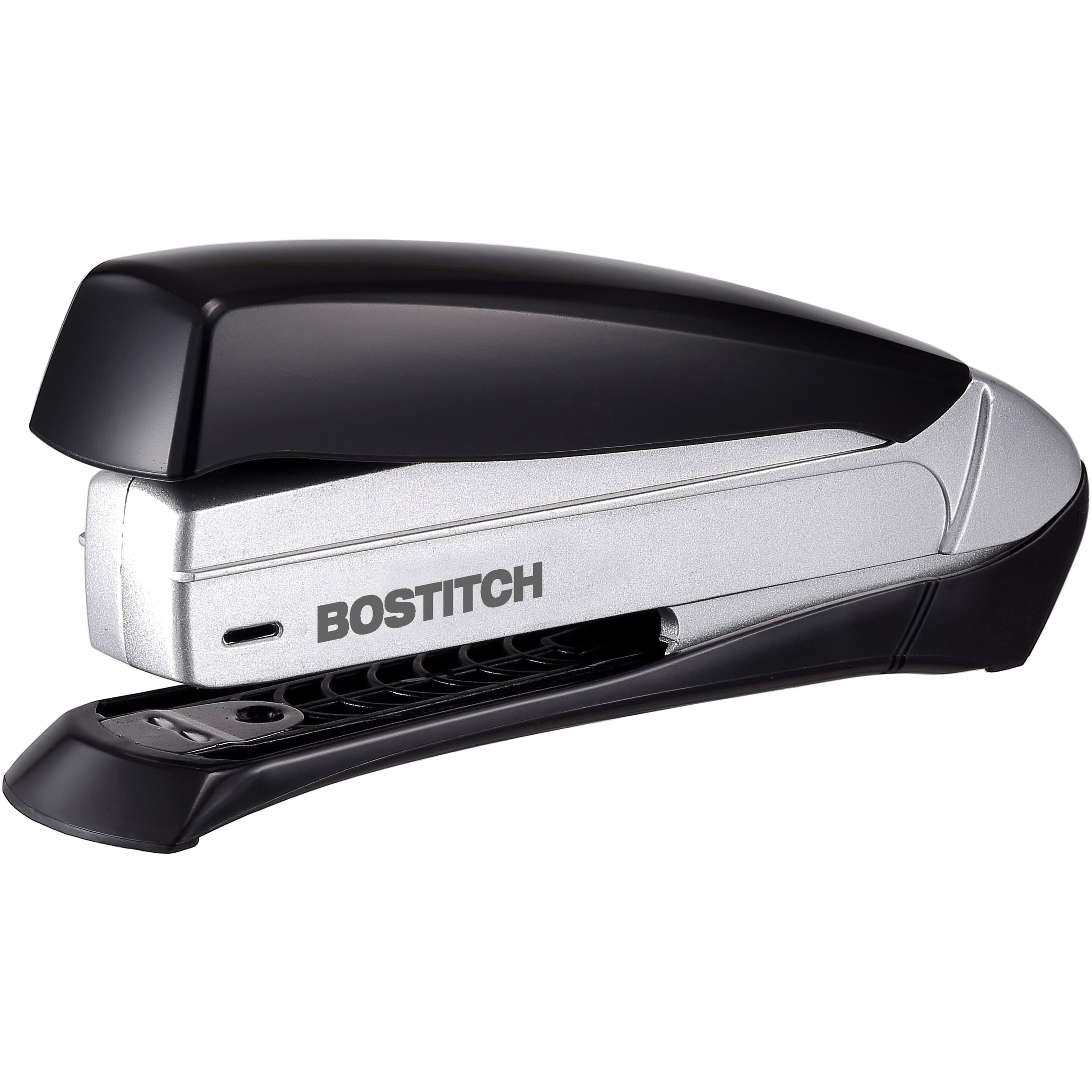 Inspire Premium Spring-Powered Full-Strip Stapler, 20-Sheet Capacity, Black/Silver