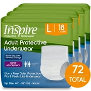 Inspire Protective Underwear for Men and Women | Adult Diapers Women and Men Large | Bowel Incontinence Underwear for Women and Men | Disposable Underwear for Women and Men (Large)