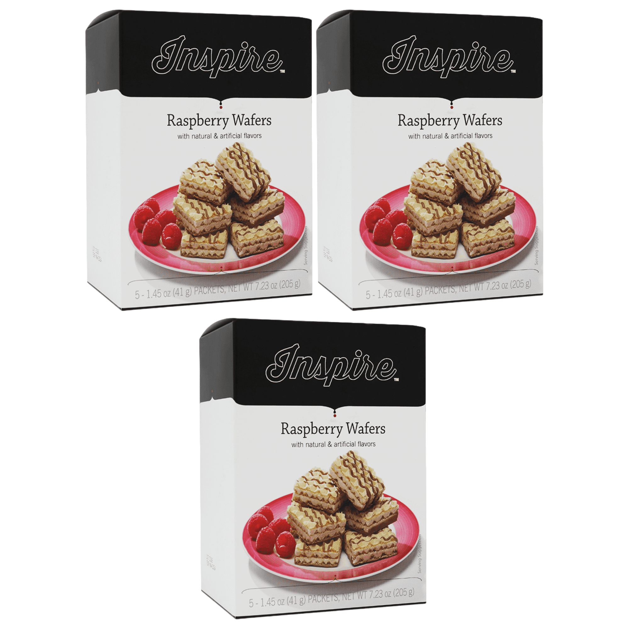 Inspire Square Protein Wafers by Bariatric Eating - Raspberry Size: 3-Pack