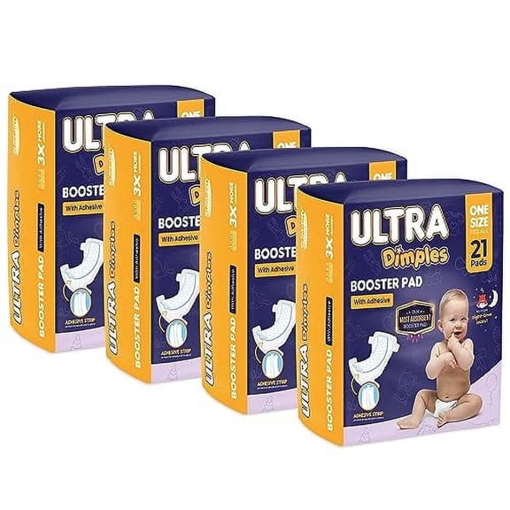Inspire Ultra Dimples Absorbent Diaper Liner, Booster Pads for Diapers  One Size, 84 Total Sheets