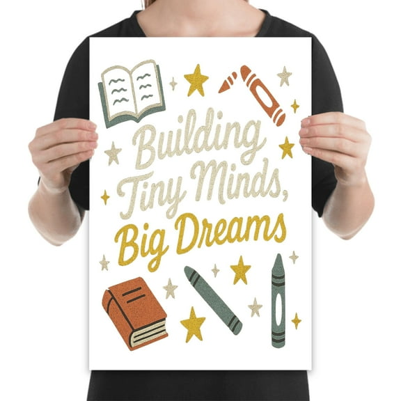 Inspire Young Minds Poster - Classroom Decor for Teachers Gift