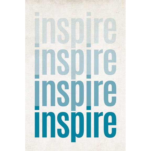 Inspire, ombre poster print