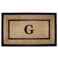 thumbnail image 1 of Coir with Rubber Frame Door Mat Single Picture Frame, Monogram G - 22" x 36", 1 of 4