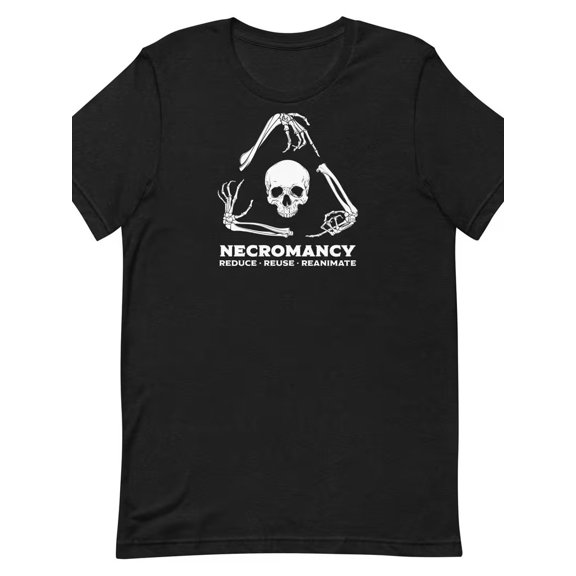 Inspired And Necromancy Spellcasting Black And White Wizar Versatile Look For Everyday Events T-Shirt, Size S-5XL