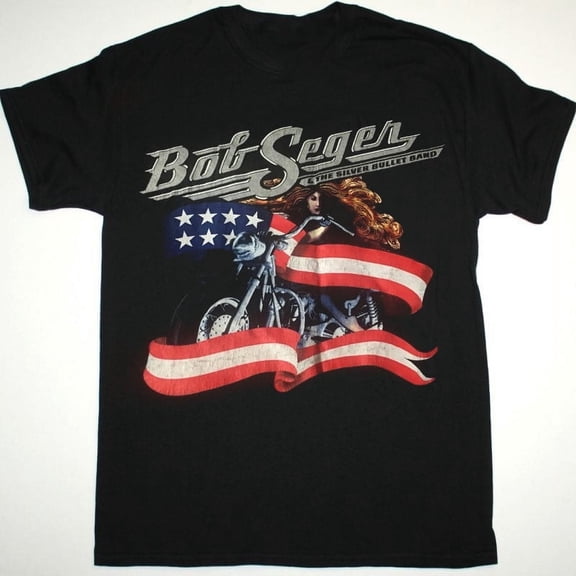 Inspired Bob Seger Reprint Gift For Fan Black All Size Unisex T-Shirt