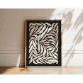 Inspired Botanical Branch Wall Art Print, Groovy 1970s Floral Shapes ...