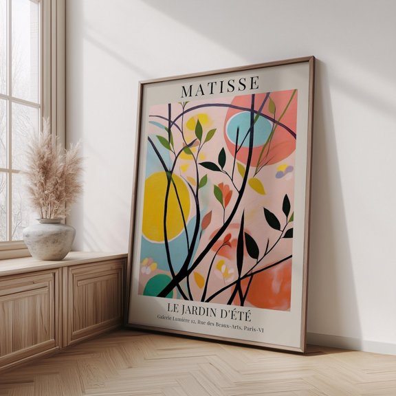 Inspired Botanical Colorful Leaf Unframed Paper Print