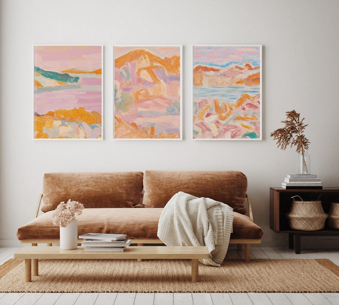 Inspired Botanical Prints Set Of 3, Trendy Gallery Wall Art - Walmart.com