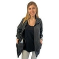 thumbnail image 1 of Inspired Comforts Mastectomy Recovery Hoodie Sweatshirt with Drain Pockets | Post Breast Cancer Recovery | Full Sleeve | XL, Charcoal, 1 of 6