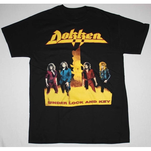 Inspired DOKKEN UNDER LOCK AND KEY Album Black All Size Unisex T-Shirt VX38