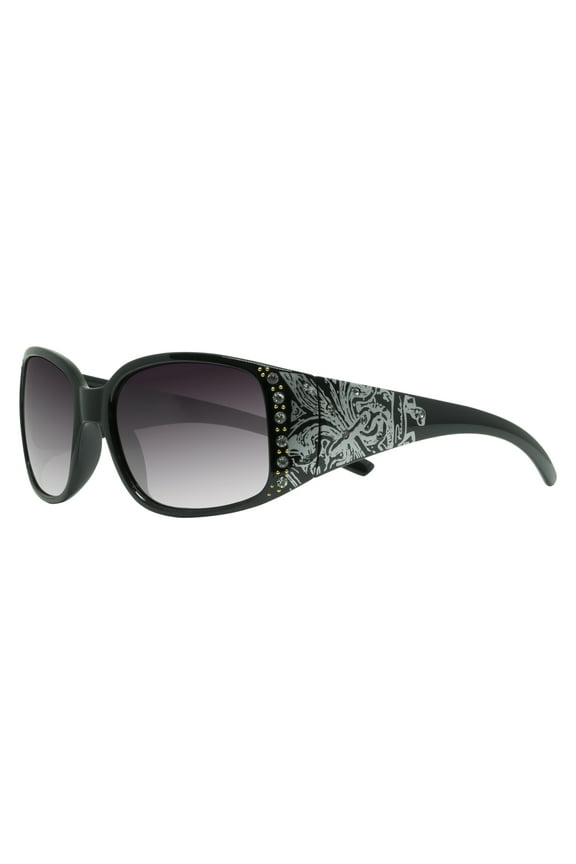 Eyewear Inspired Black Frame Sunglasses For Women with Smoke Lens