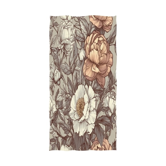 Inspired Floral 64''x32'' Bath Towels Lightweight Quick-Dry Breathable Soft for Gym Travel Swim