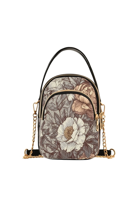 Inspired Floral Women's Crossbody Handbags Leather Crossbody Bags Fanny Pack Chest Bag for Travel