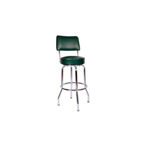 Inspired Floridian Swivel Bar Stool with Cushioned Seat, 360 Rotation, and Footrest Support - Ideal for Kitchen Island or Home Bar