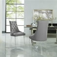 thumbnail image 1 of Inspired Home Gideon Linen Acrylic Leg Dining Chair Set of 2, Light Grey, 1 of 9
