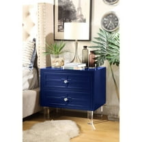 Inspired Home Jordin 2 Drawer Storage Wood Nightstand Assembly Required