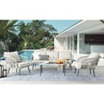 thumbnail image 1 of Inspired Home Marius Outdoor Rattan Wicker 4pc Seating Group Chairs Cushions Sand Color, 1 of 9