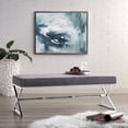 thumbnail image 1 of Inspired Home Nicole Velvet Backless Bedroom Bench, 1 of 8