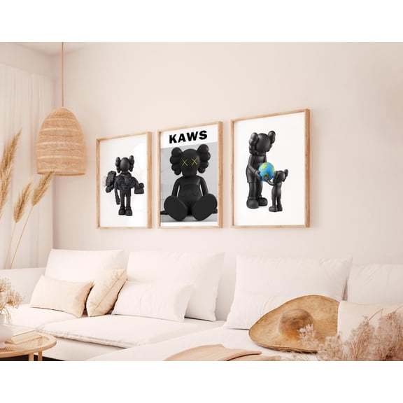 Inspired Hypebeast Street Art Trend Fashion Room Design Aesthetic Set 3 Stretched Canvas