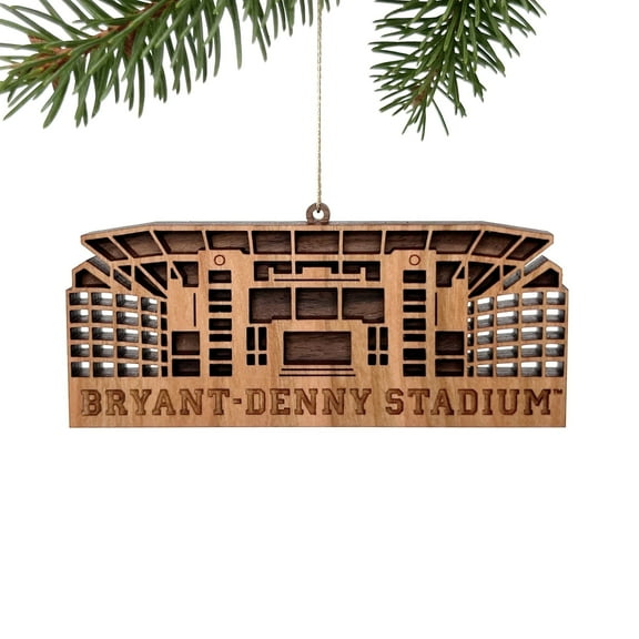 Inspired Indigo University of Alabama Crimson Tide, Bryant-Denny Stadium, Christmas Tree Ornament