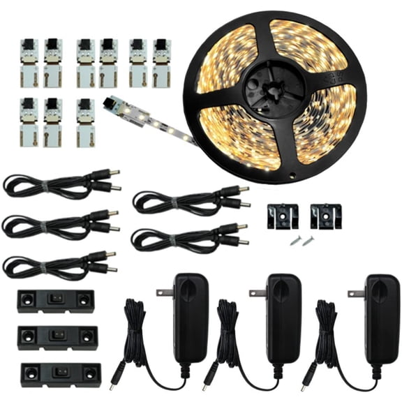 Inspired LED - Light Strip - Cut and Connect Kit - Super Bright Pure White 4200K - 39.5 ft / 12M - Strip Lighting LED - Dimmable led