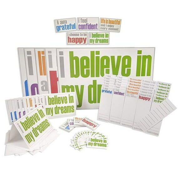 Inspired Minds Confidence Ultra Booster Set, Posters, Magnets, Notes, Page Keepers, Note Cards, 150 Pieces
