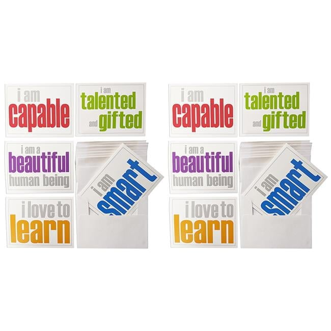 Inspired Minds Note Cards with Envelope, Self-Esteem Booster Set, 10 ...