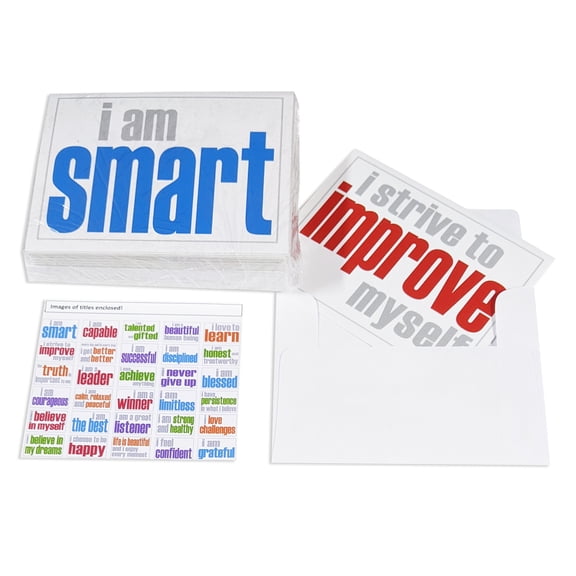 Inspired Minds Note Cards with Envelope, Set of 30 Titles