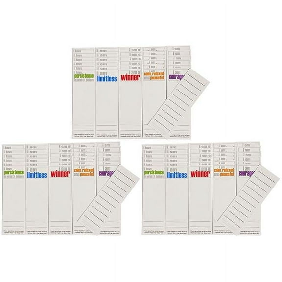 Inspired Minds Page Keepers Bookmarks, Hopefulness Booster Set, 30 Per Set, 3 Sets